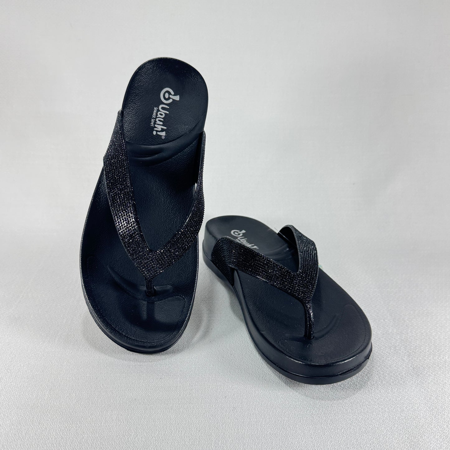 CHANCLAS UAUH GOMA BLACK