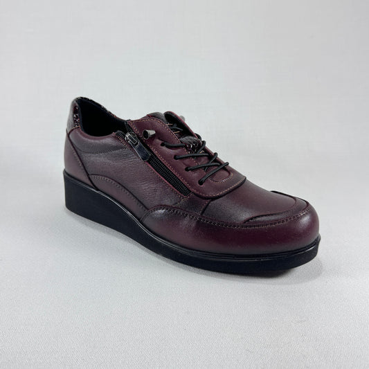 VICMART CUÑA PIEL 859-3 BORDO
