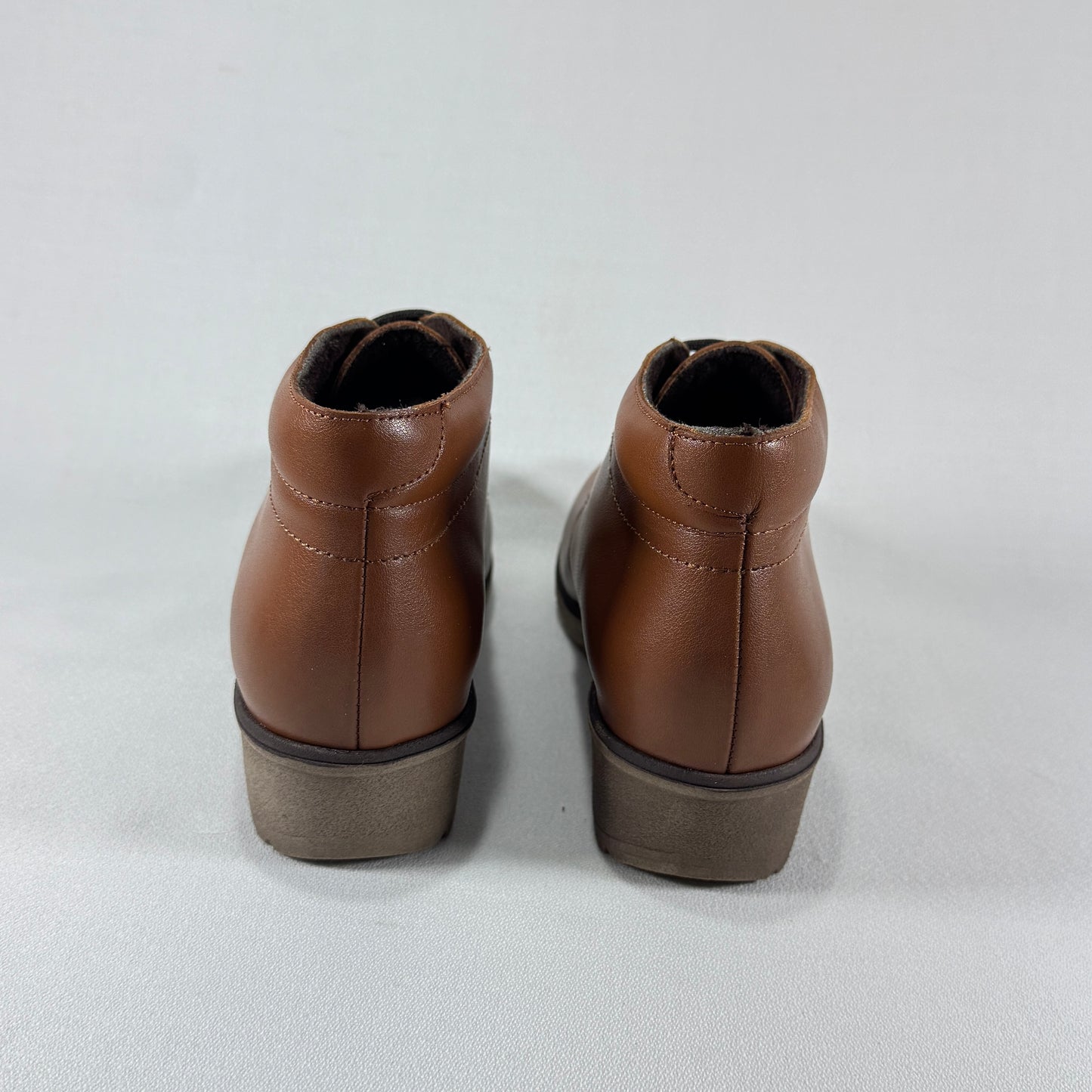 GALIANA BOTIN PIEL CUÑA TABACO