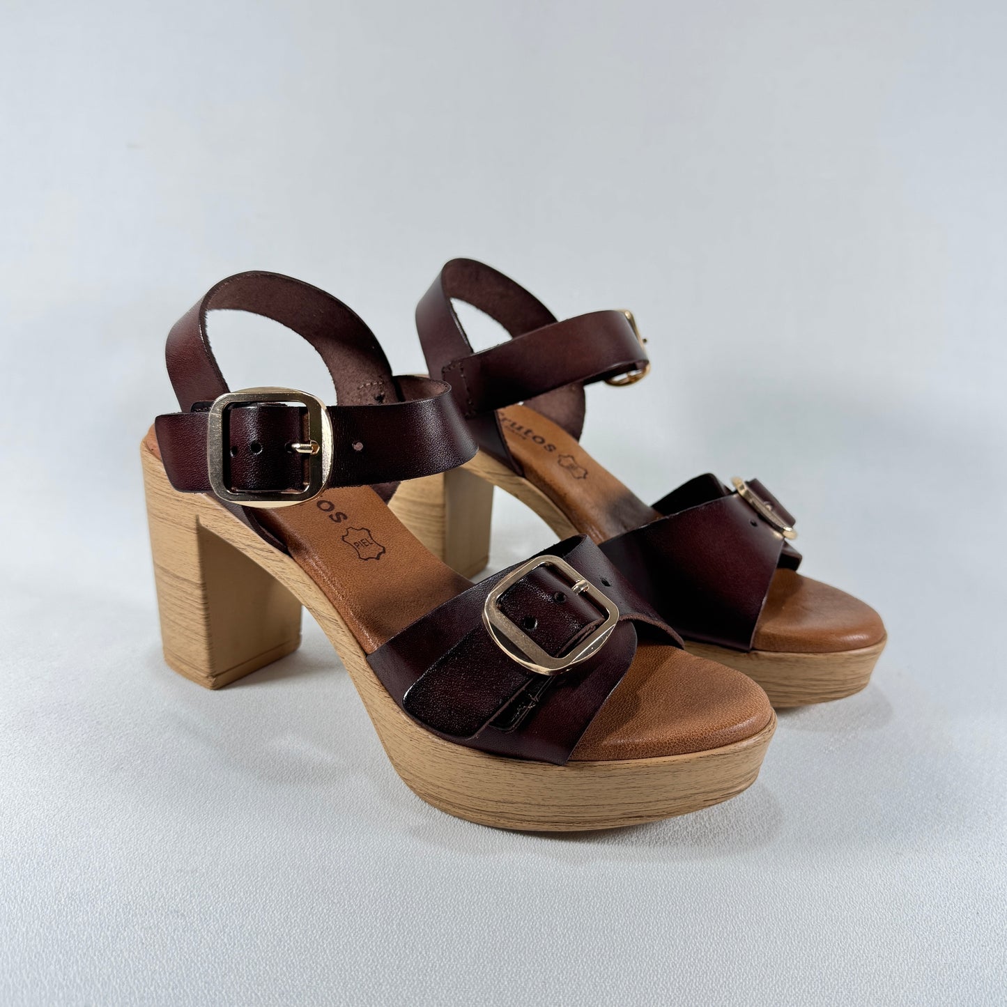 SANDALIAS DE TACON EVA FRUTOS BONE 6877