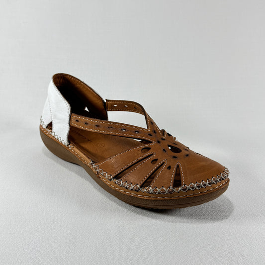 SANDALIA CERRADA VICMART CUERO 379-22