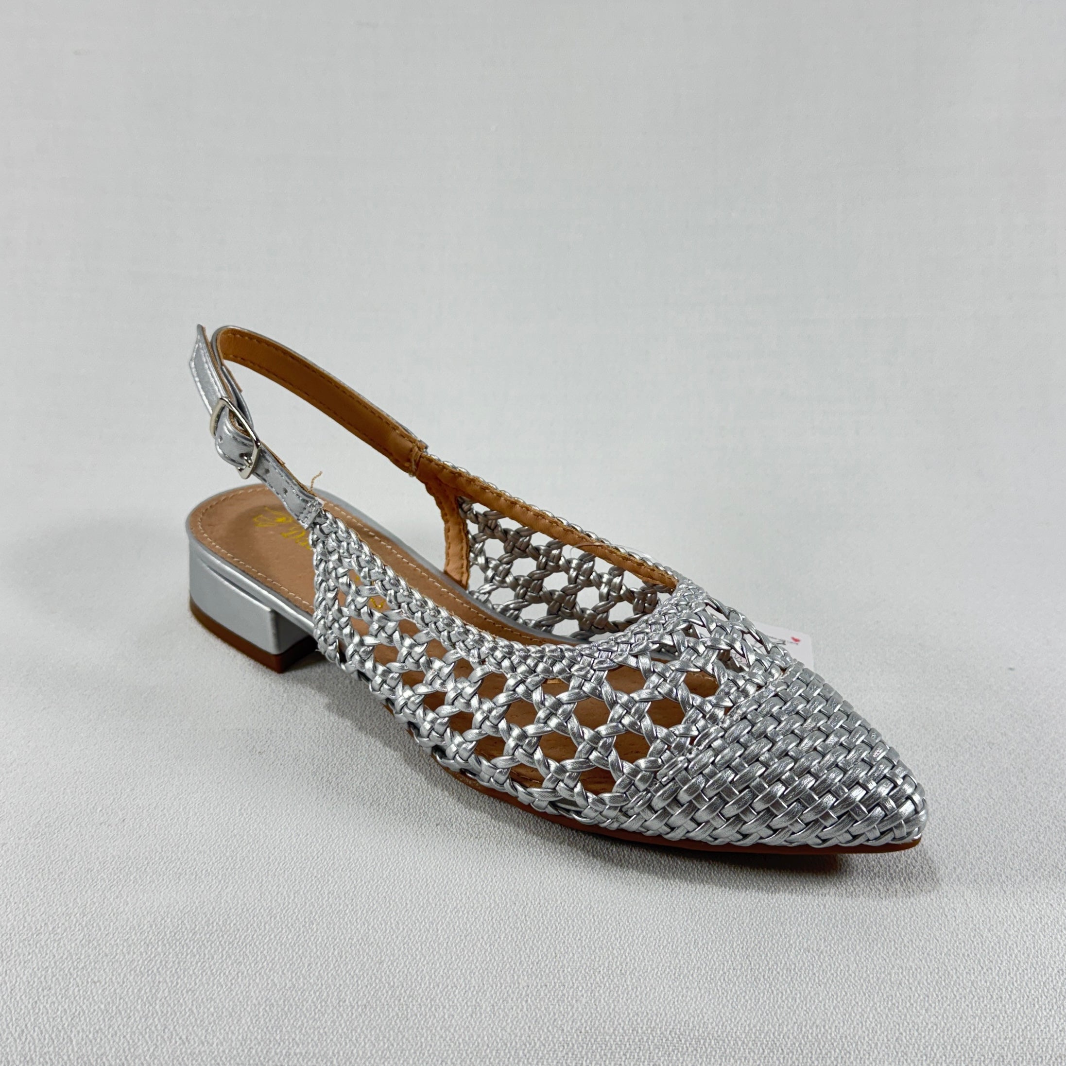 SANDALIA PLANA PUNTA DAVINIA BL2618-1 PLATA
