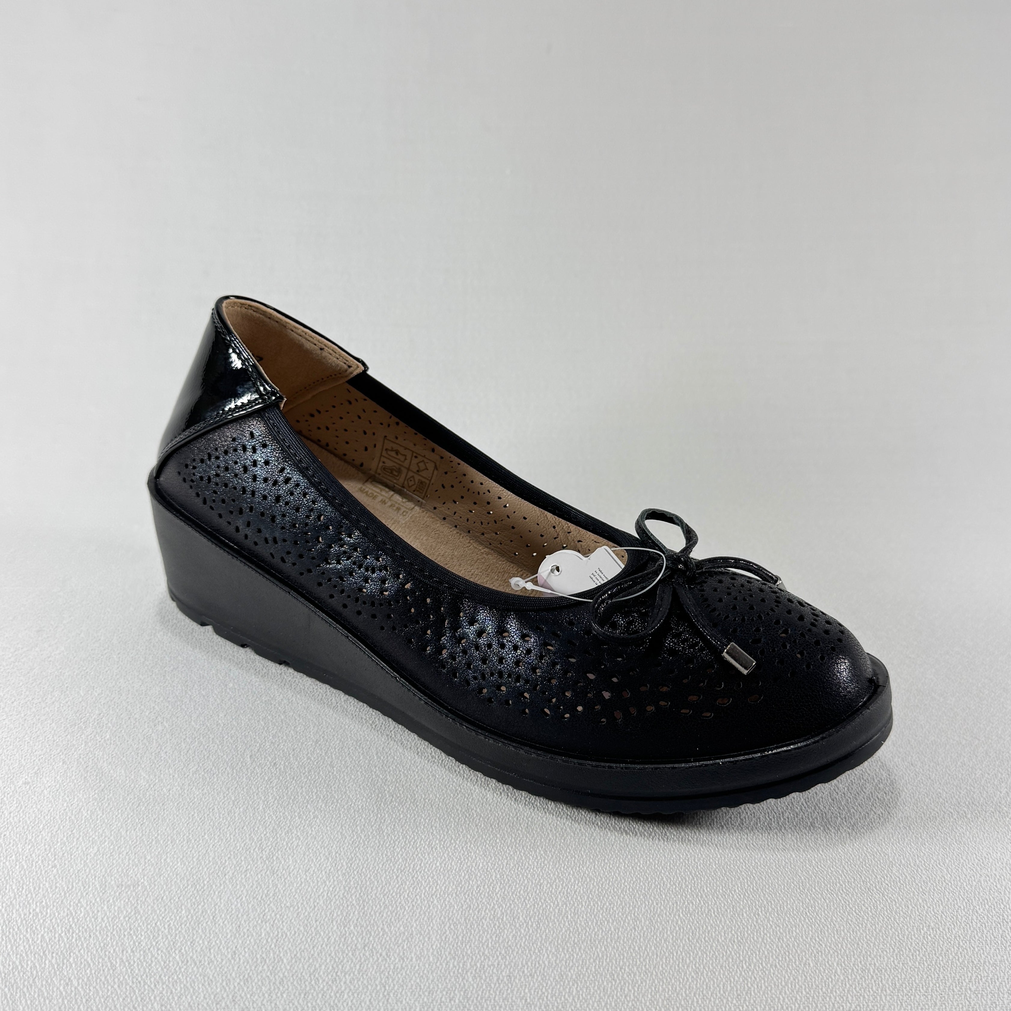 MANOLETINA CUÑA COMFORT PIES BL26044 BLACK