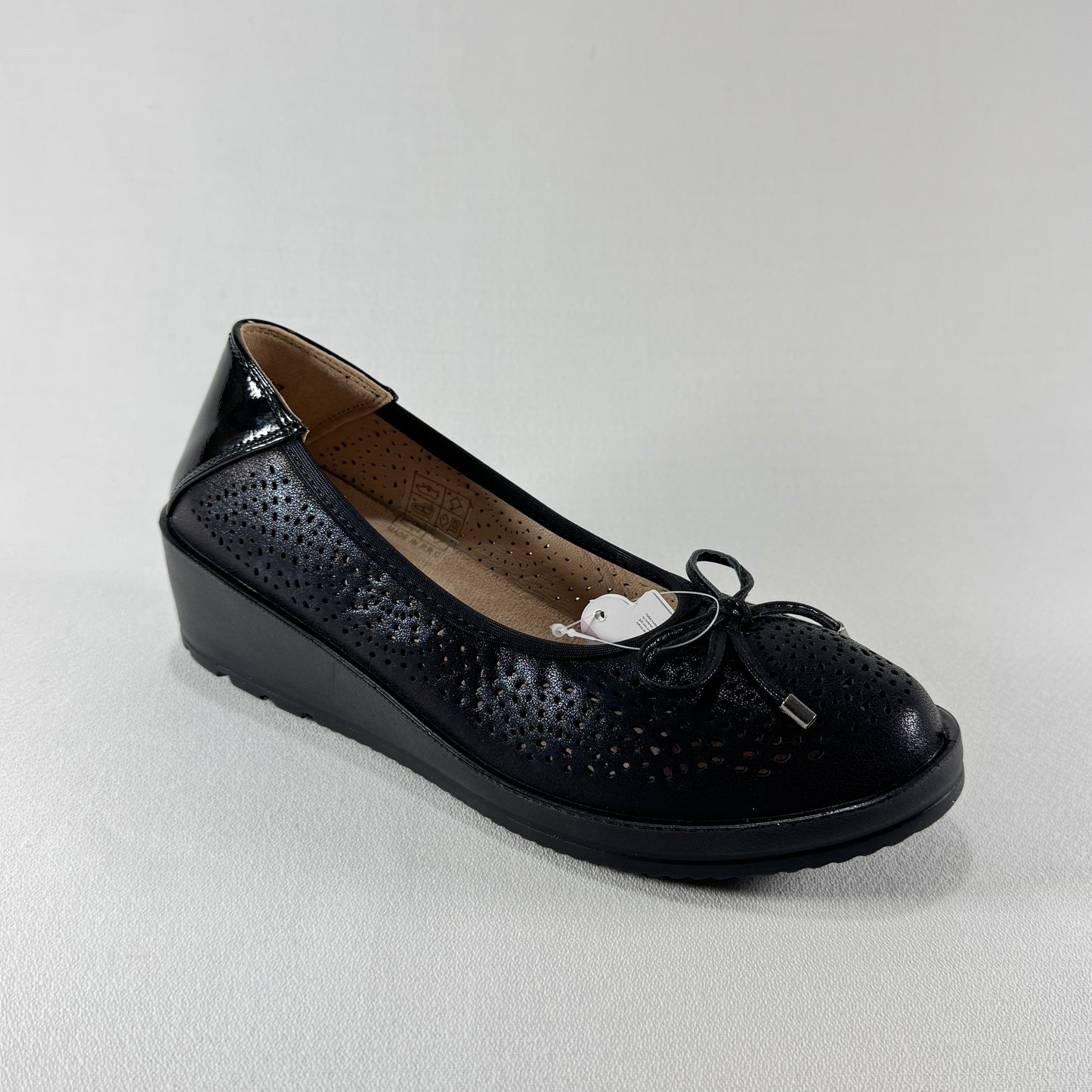 MANOLETINA CUÑA COMFORT PIES BL26044 BLACK