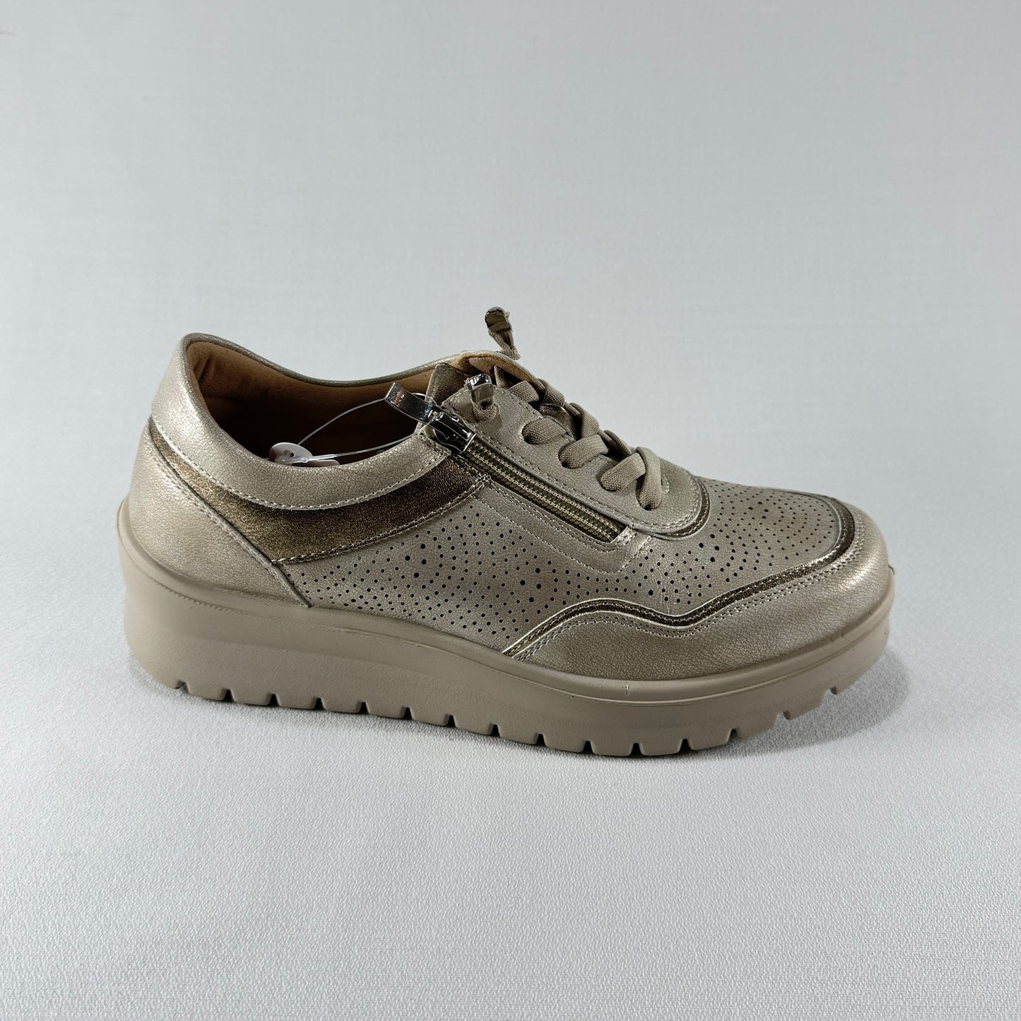 DEPORTIVA COMFORT CUÑA BL2605-2 PLATINO