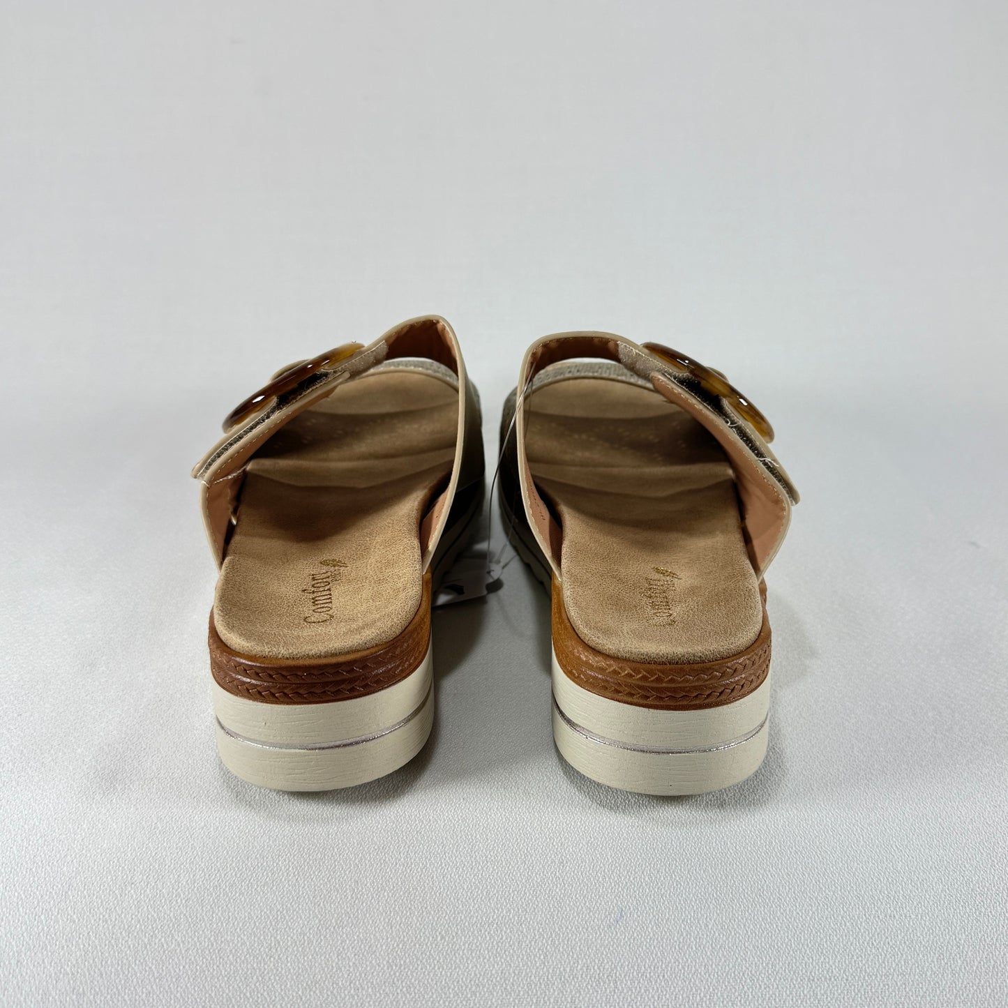 SANDALIA VELCRO COMFORT PIES BL2609-1 BEIG