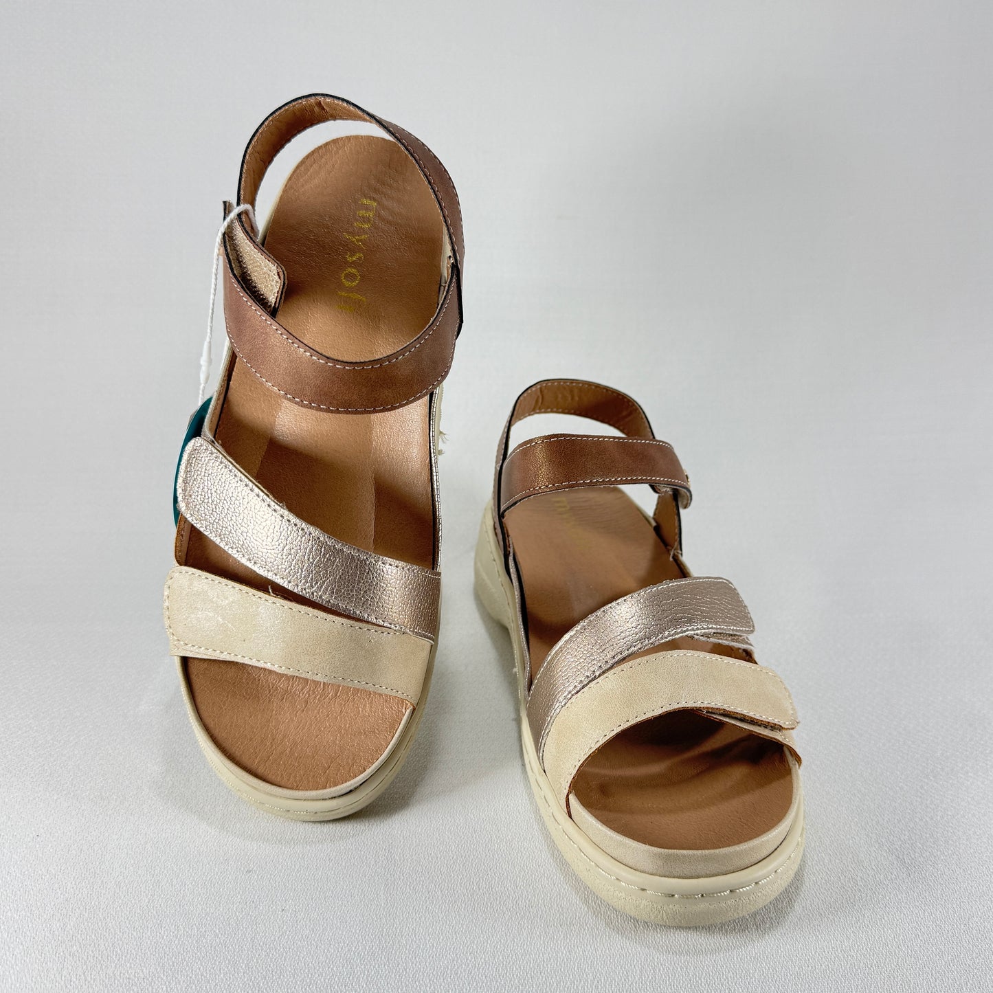 SANDALIA MYSOFT 26M046 BEIGE-BROWN