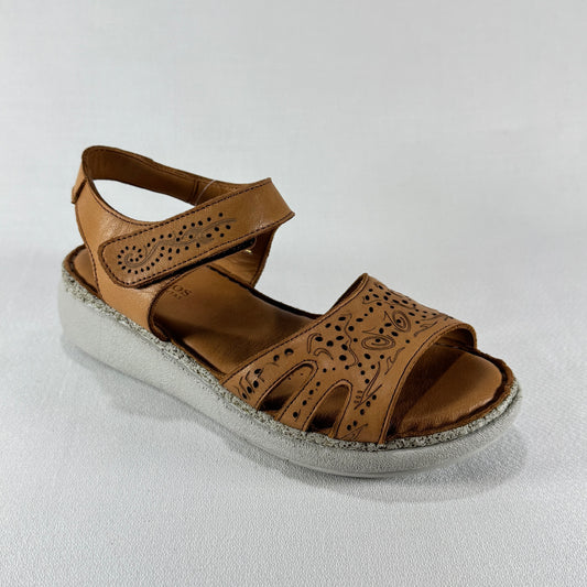SANDALIA LASER CUERO 30TREINTAS L-1414 TAN