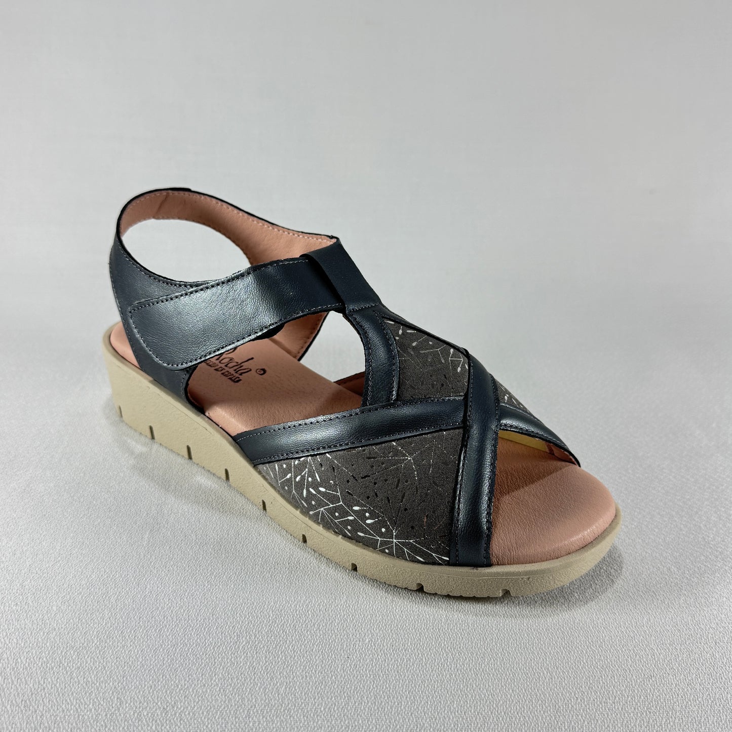 SANDALIA AIDA ROCHA COMB.PLOMO 709