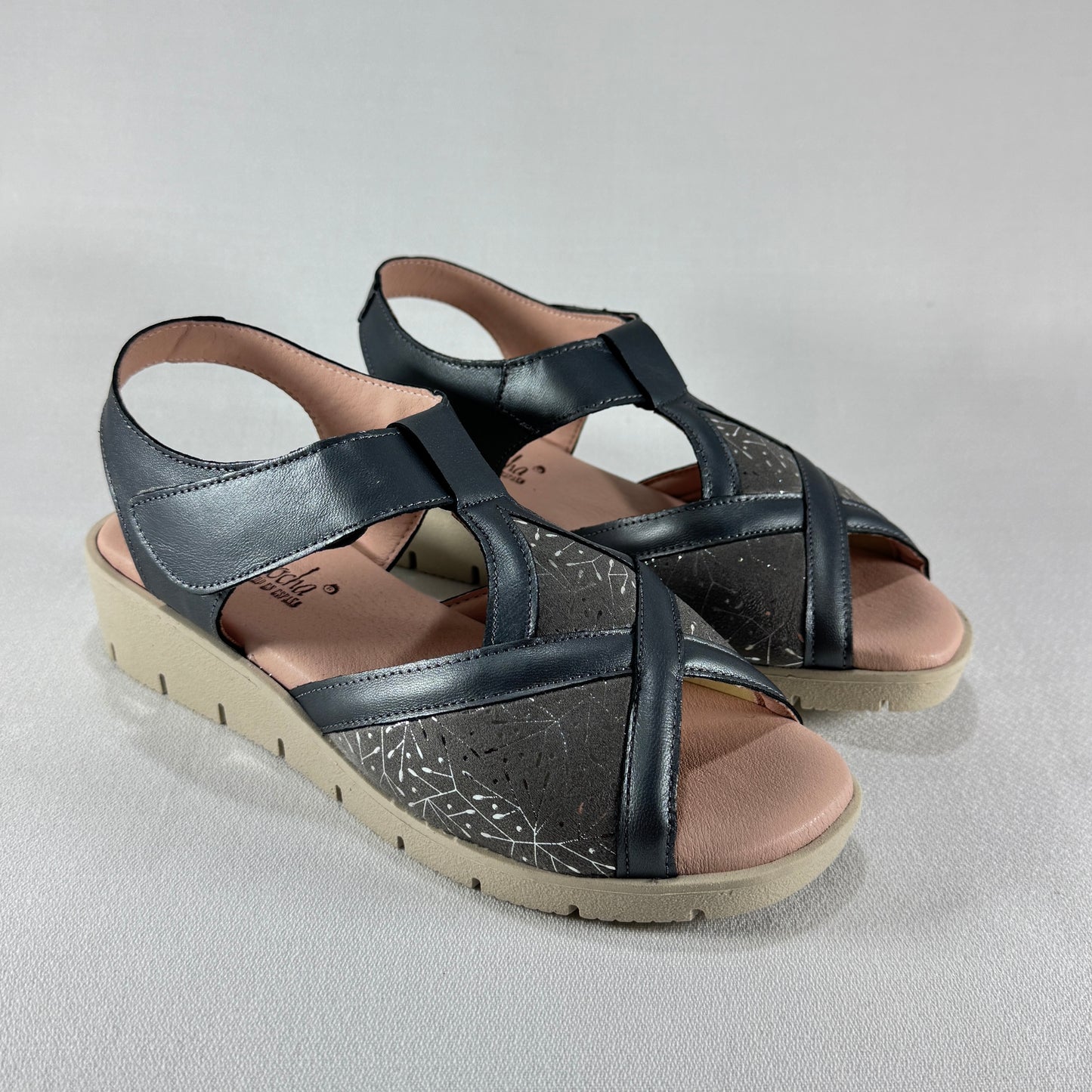 SANDALIA AIDA ROCHA COMB.PLOMO 709