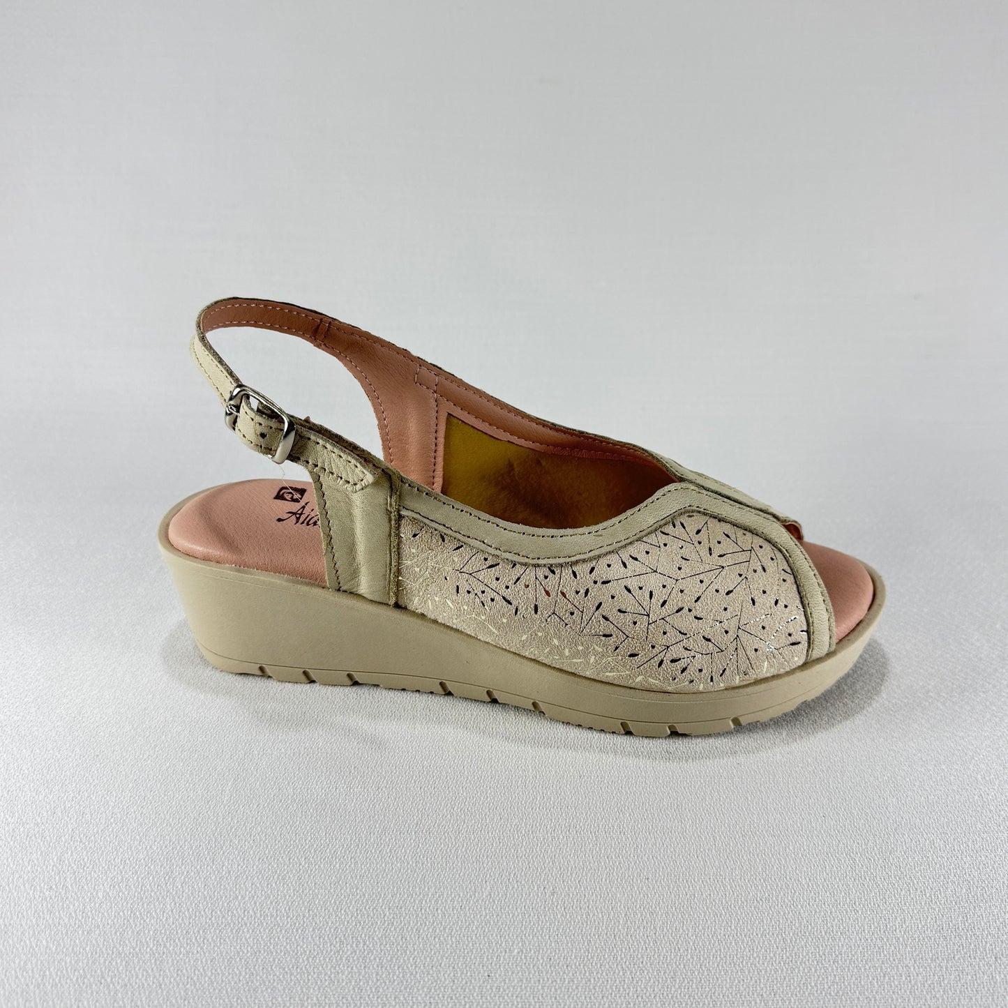 SANDALIAS DE CUÑA AIDA ROCHA COMBI BEIG 101