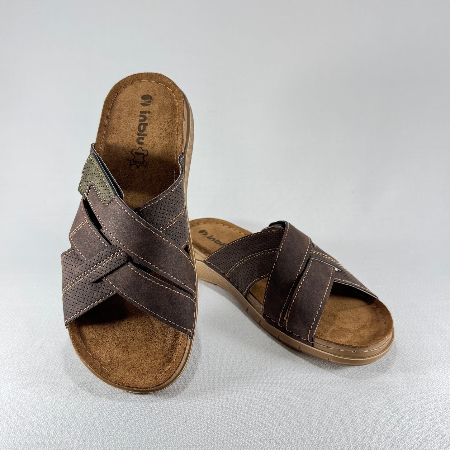 SANDALIA INBLU TNZ DARK BROWN