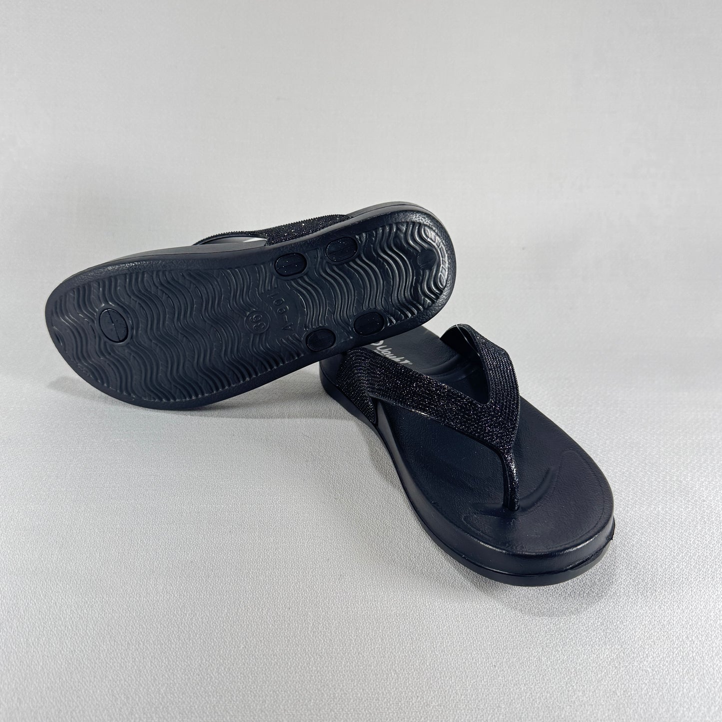 CHANCLAS UAUH GOMA BLACK