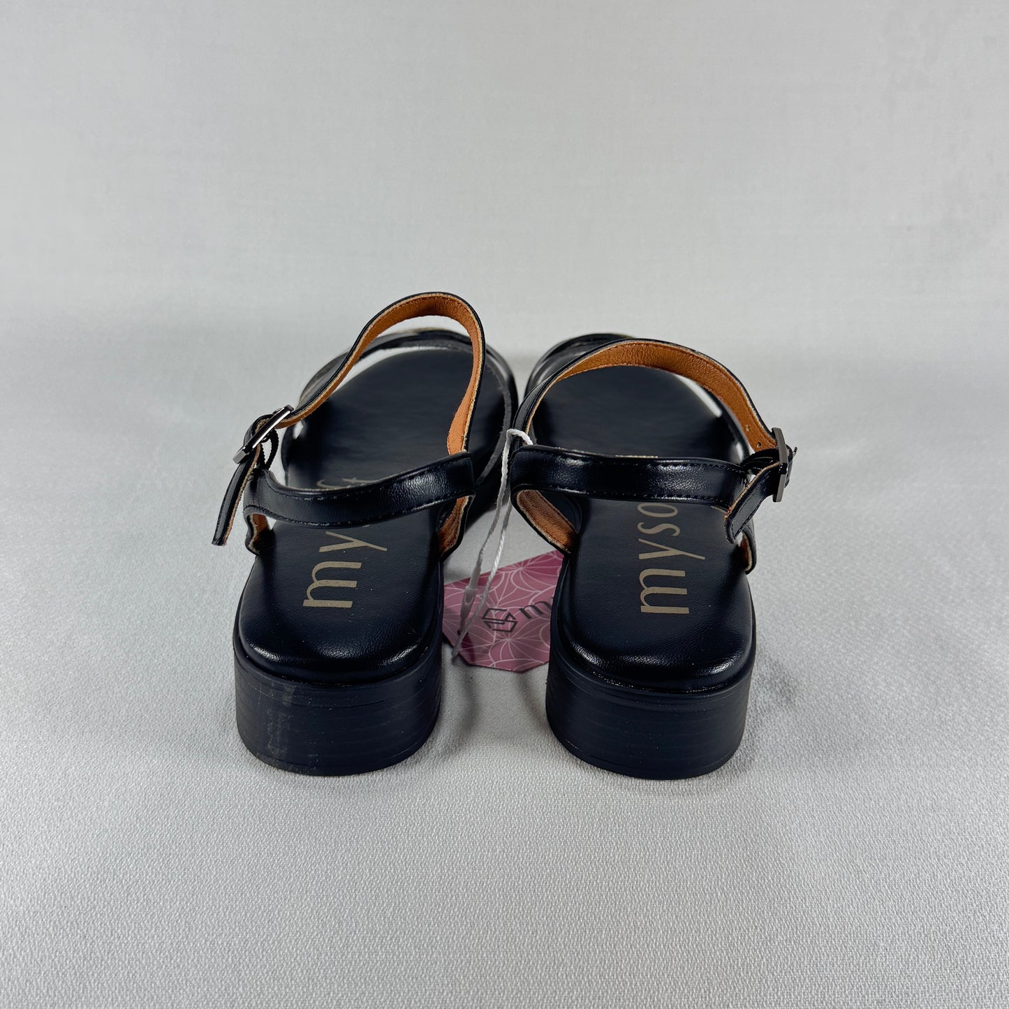 SANDALIA TACON BAJO MYSOFT 26M184 BLACK