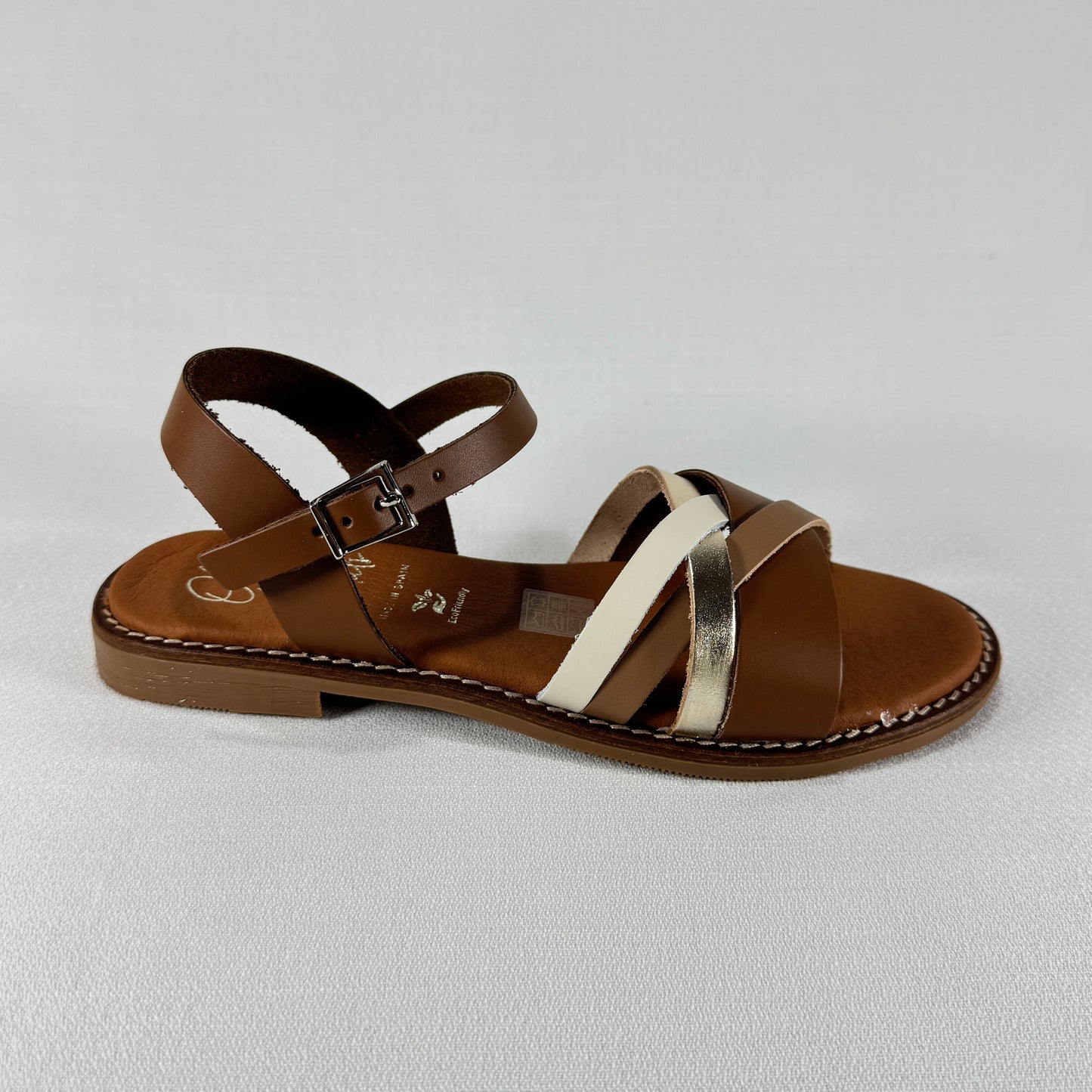 SANDALIA OH MY SANDALS ROBLE COMBI PIEL 5834