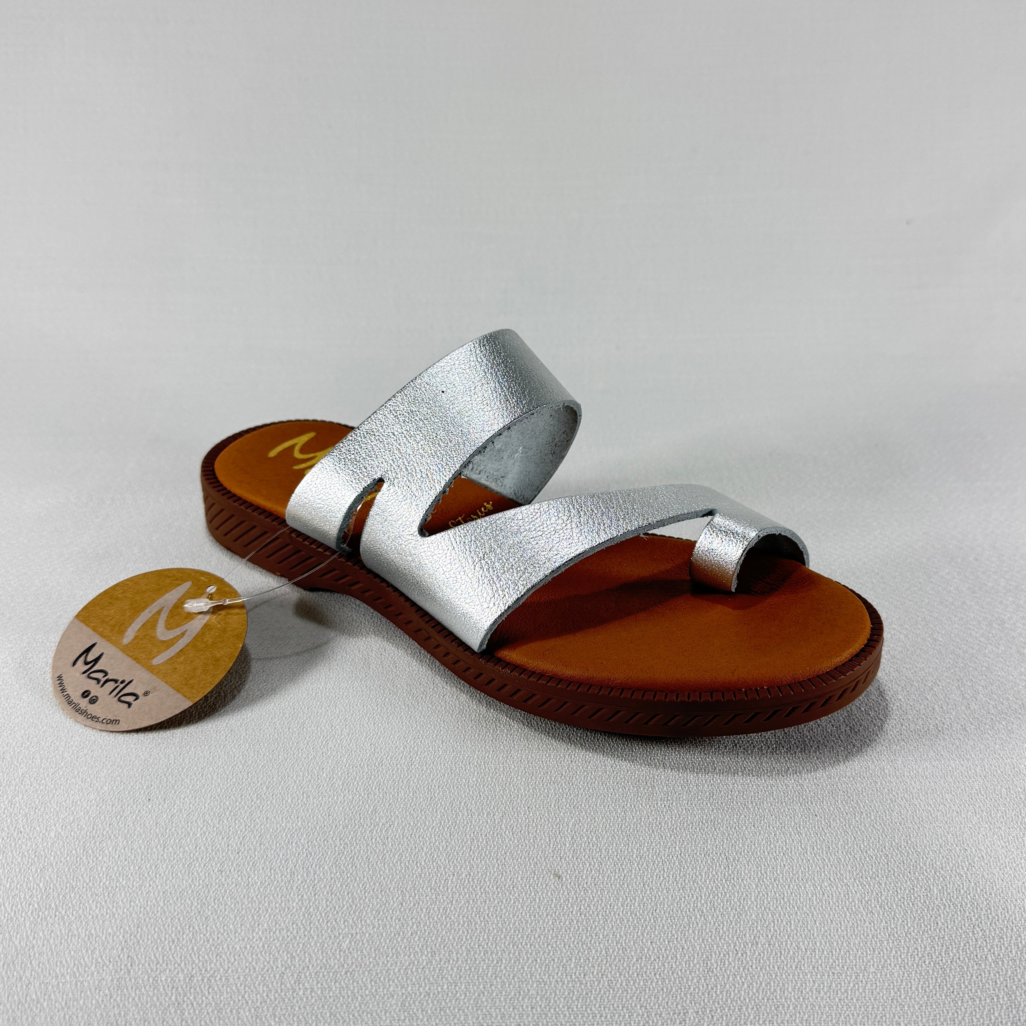 SANDALIA MARILA LEXA FRAIN PLATA