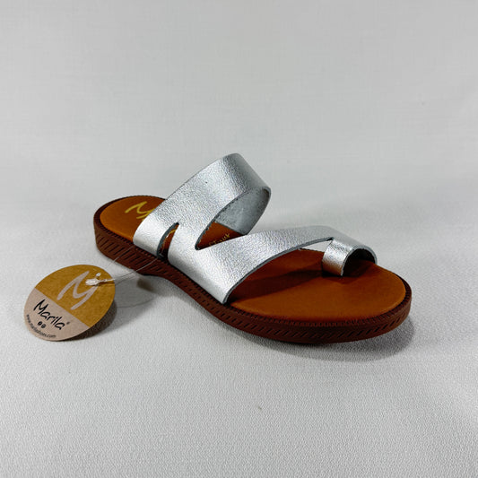 SANDALIA MARILA LEXA FRAIN PLATA