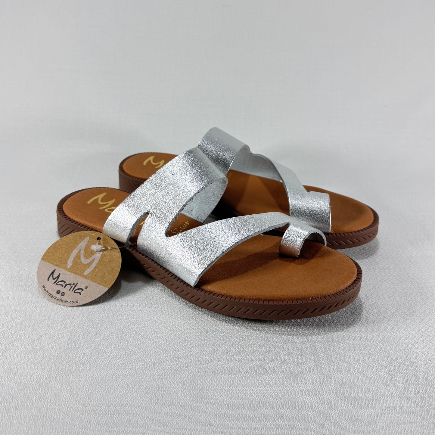 SANDALIA MARILA LEXA FRAIN PLATA