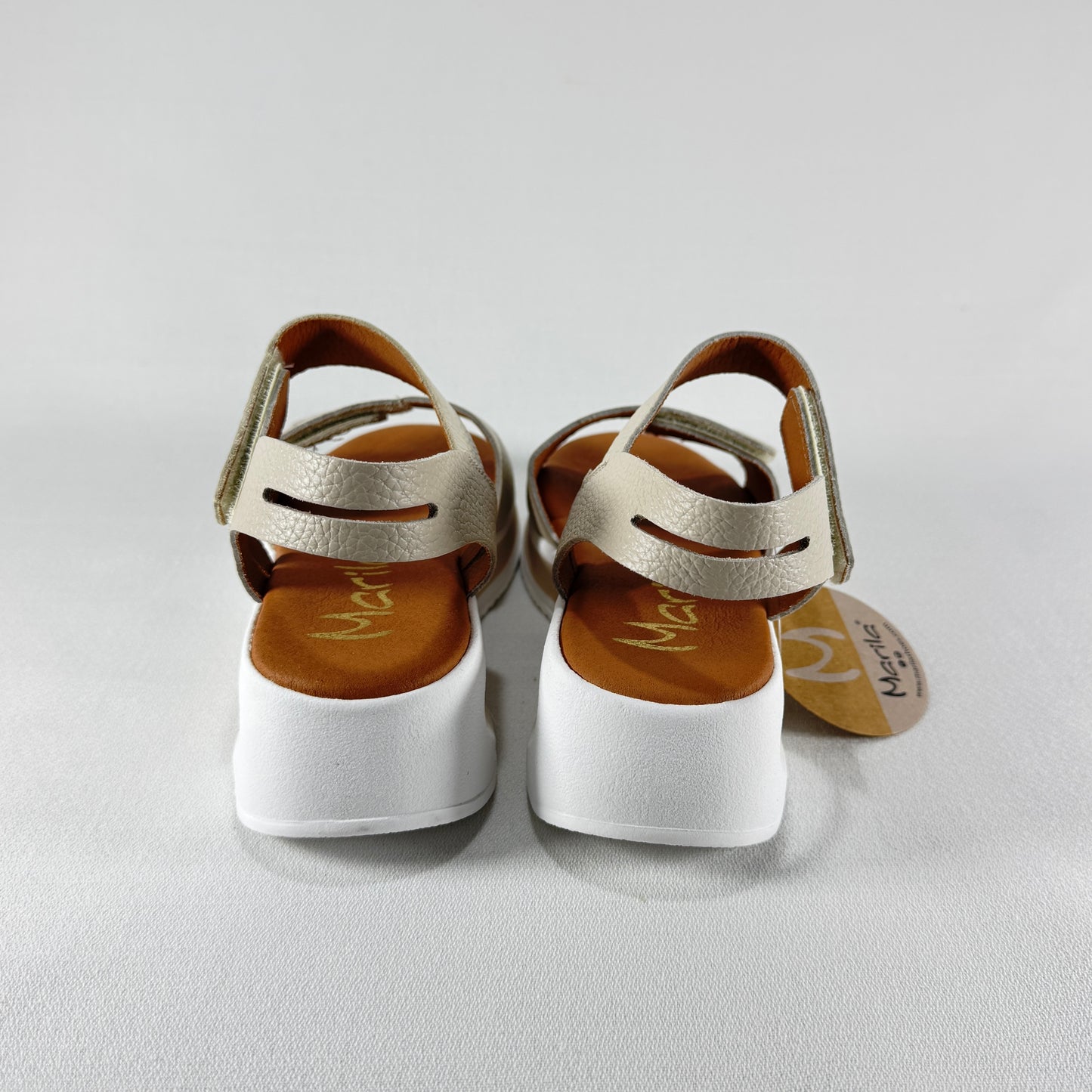SANDALIA CUÑA MARILA ILO OXFORD BEIG