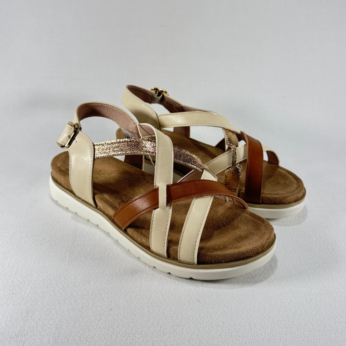 SANDALIAS MUJER ETIKA BAMBOLEO 40023 BEIG